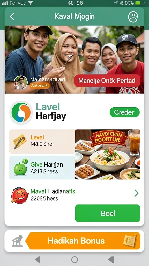 Tampilan awal aplikasi 898A yang menarik.