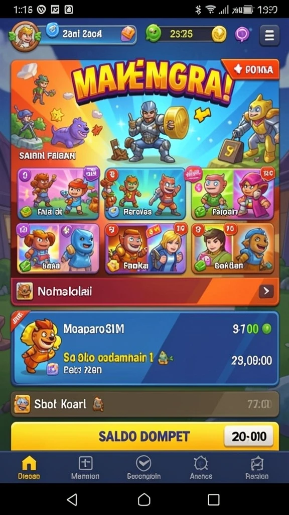 Tangkapan layar menampilkan gameplay yang seru dan dinamis.