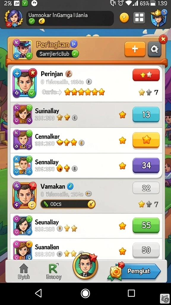 Beragam mode permainan yang menantang.