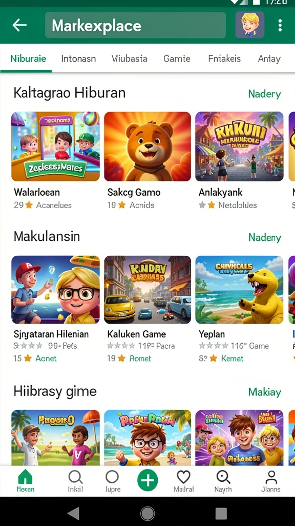 Screenshot tema slot yang bertema petualangan yang seru.