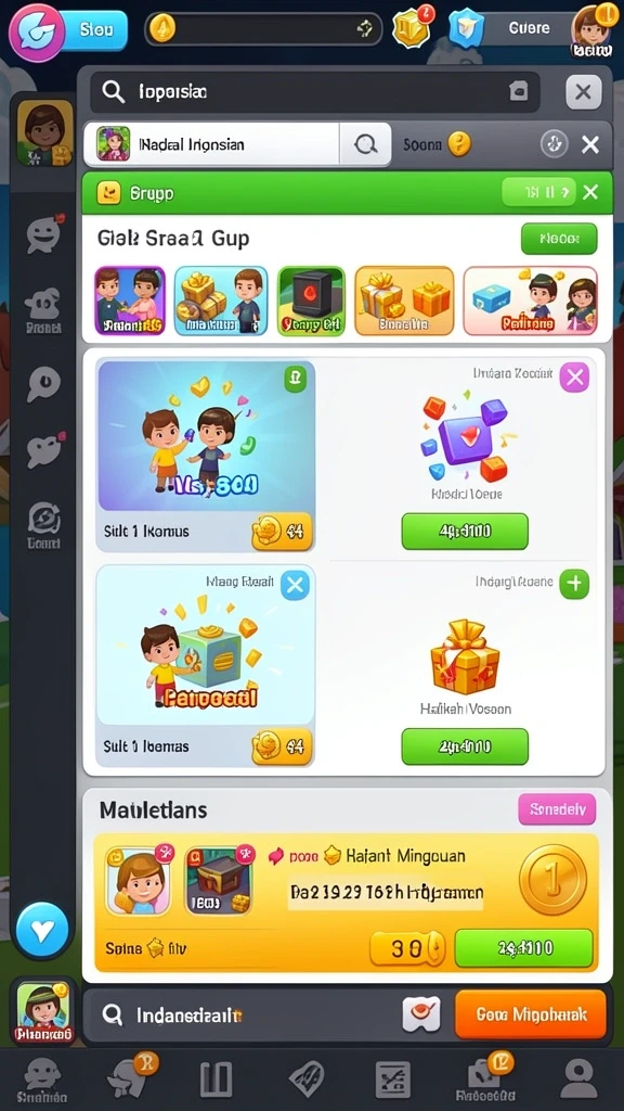 Level yang penuh tantangan dan rintangan.