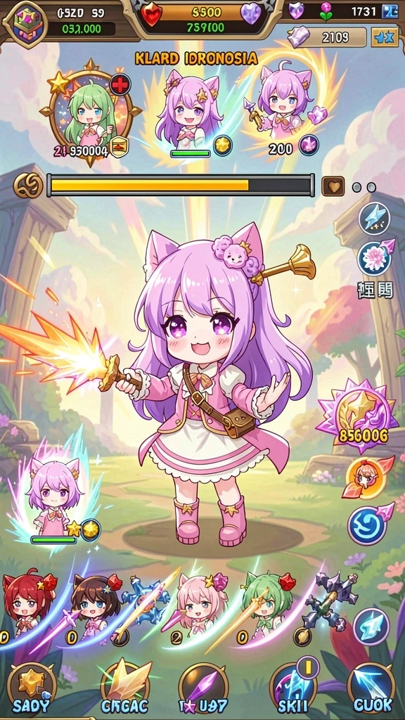 Tangkapan layar memperlihatkan grafis memukau karakter dalam game.