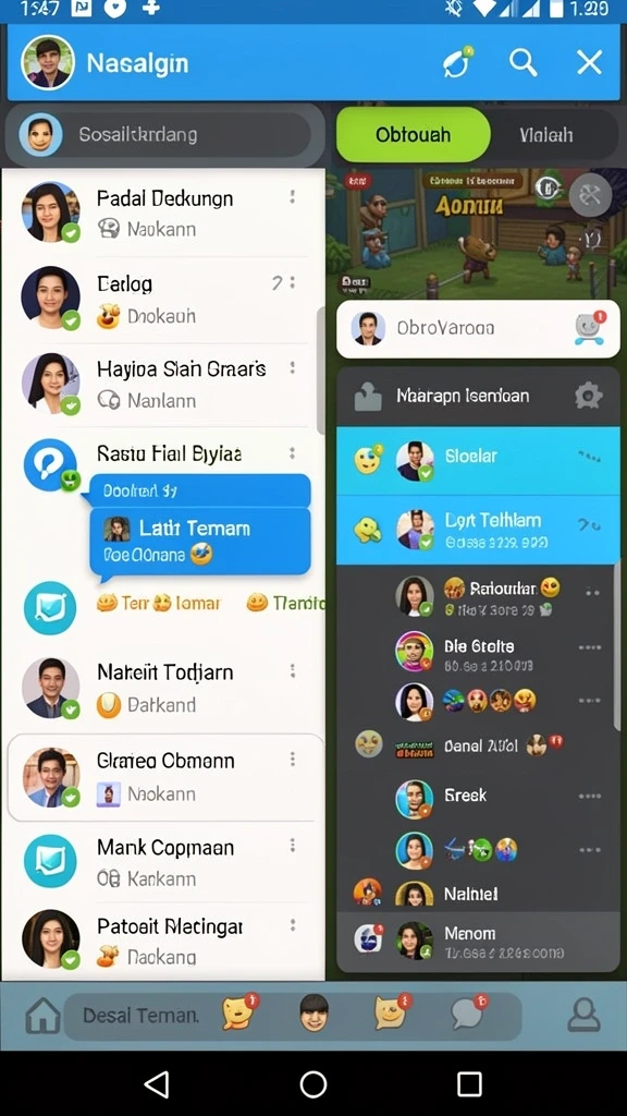 Tampilan antarmuka pengguna yang menarik.