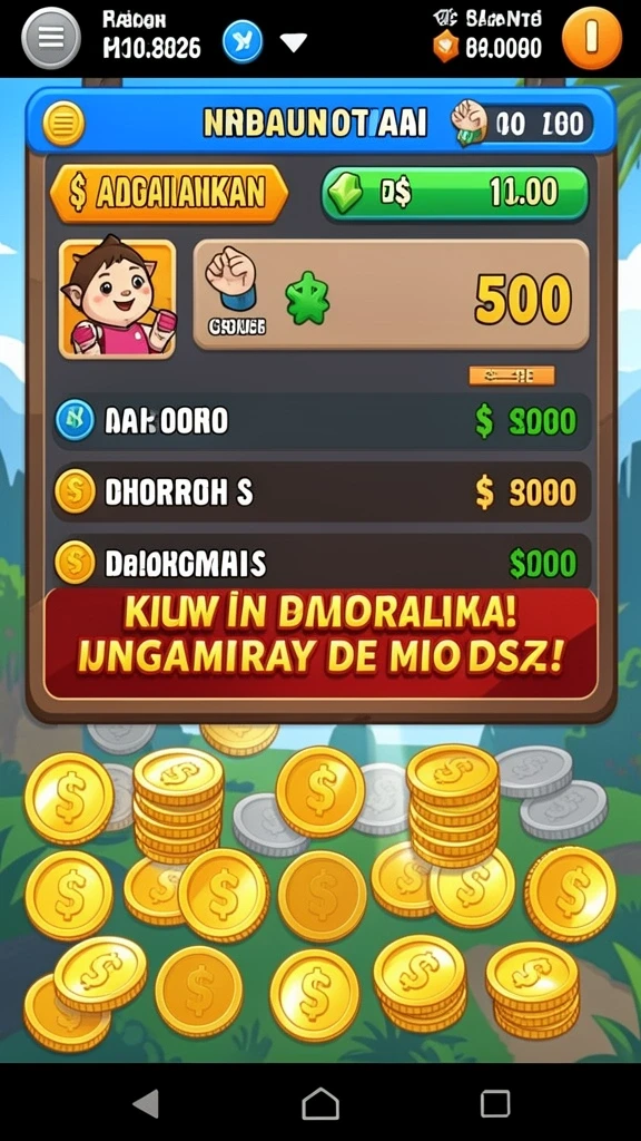 Sistem hadiah dengan berbagai pilihan menarik.