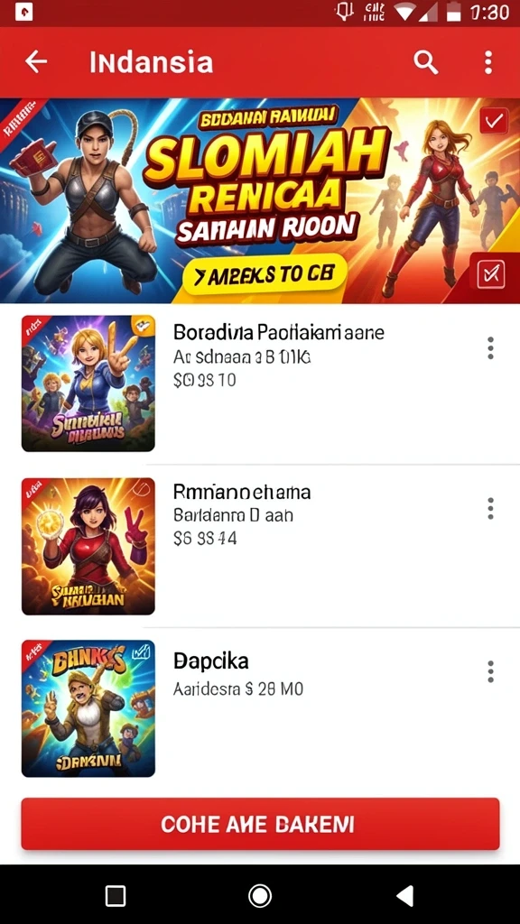 Tampilan awal yang menarik dan menggugah selera.