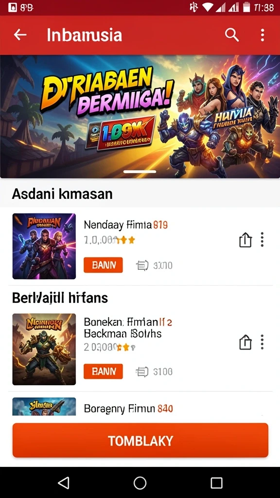 Tampilan antarmuka yang modern dan menarik.