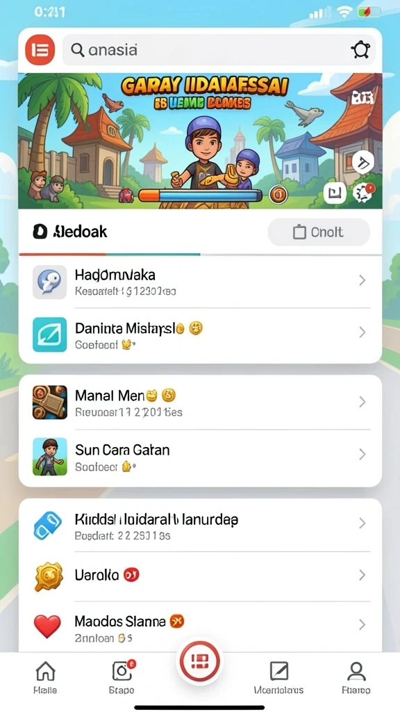 Fitur permainan interaktif yang menghibur.
