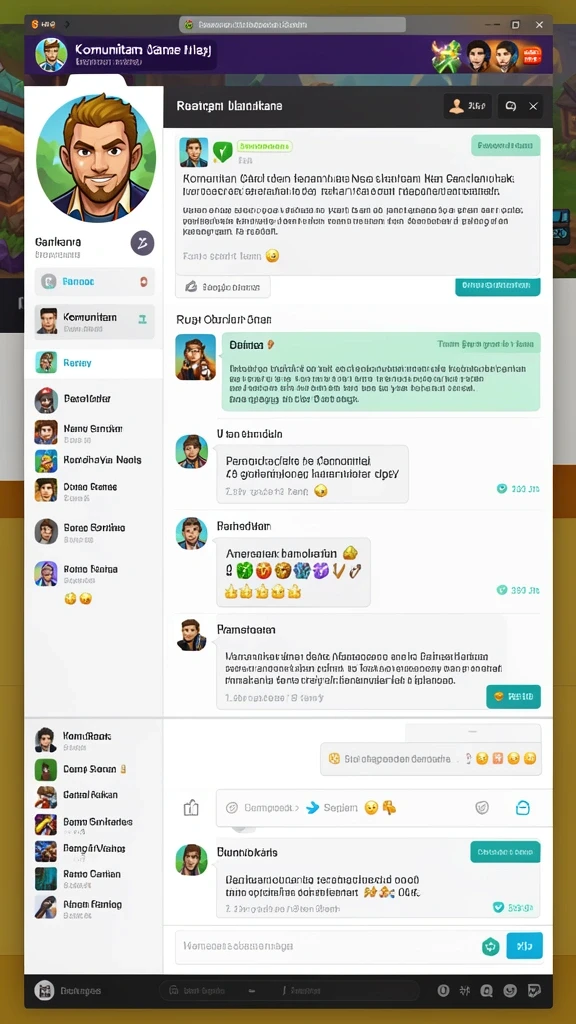 Screenshot menggambarkan karakter utama dalam pertarungan epik.