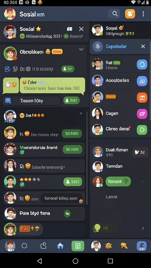 Tampilan antarmuka yang user-friendly.