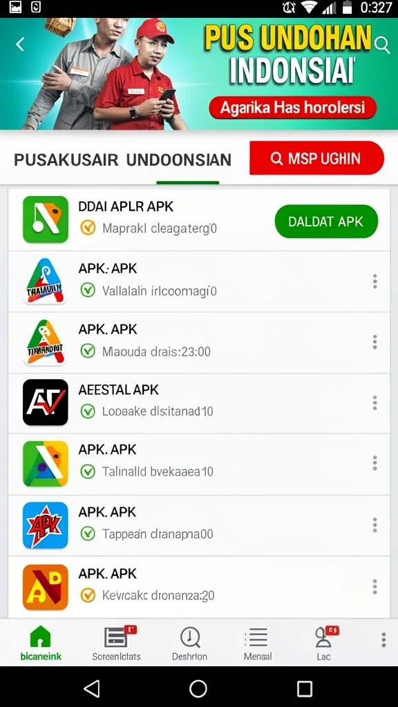 Tampilan antarmuka yang user-friendly.