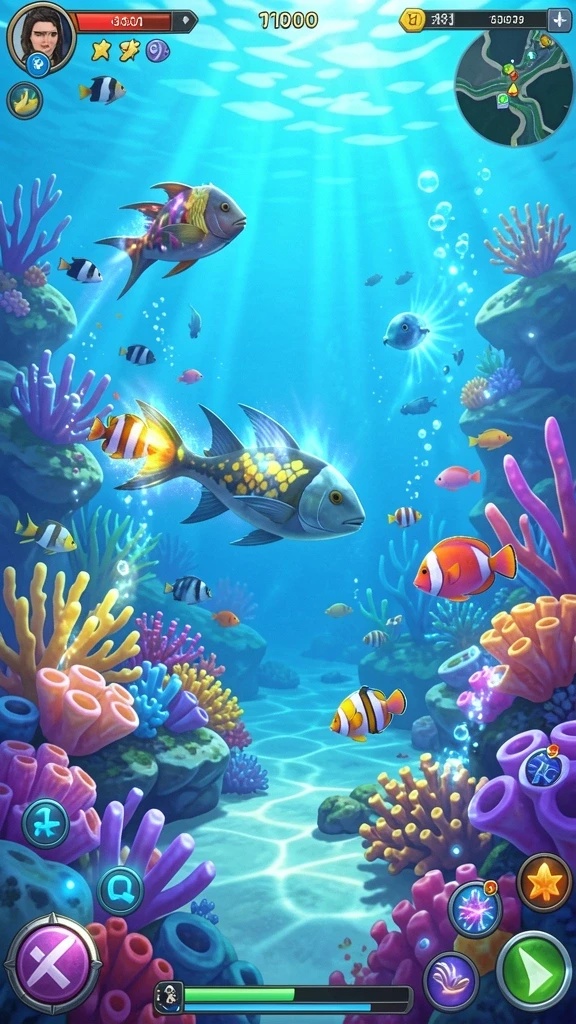 Menampilkan interaksi antar pemain dalam mode multiplayer.
