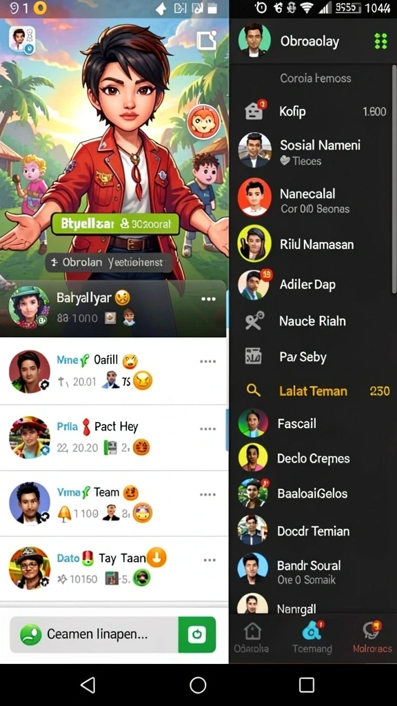 Mode multiplayer untuk bersaing dengan teman.